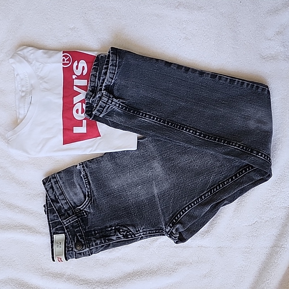 Washed black Levi's Boys Jean